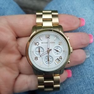 Michael Kors mother of pearl face watch